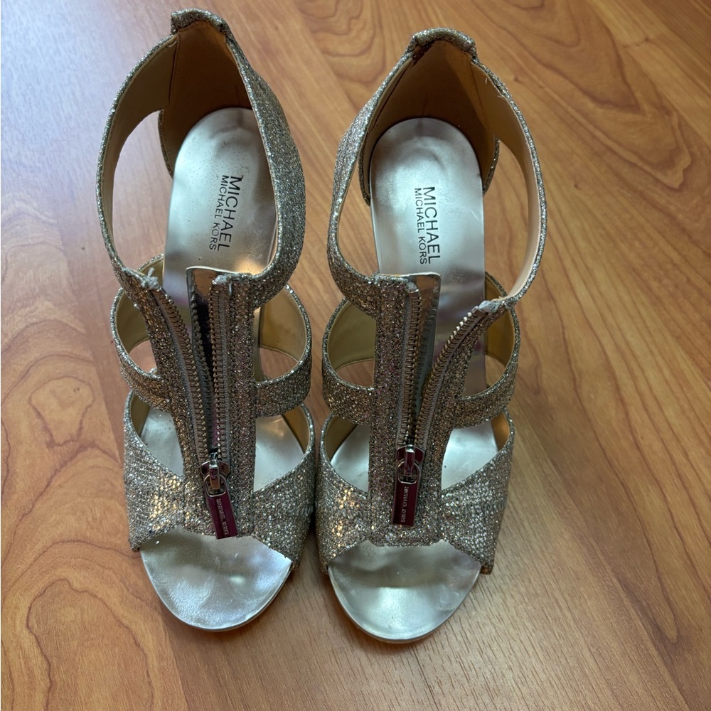 Michael Kors Glittering Gold Heels